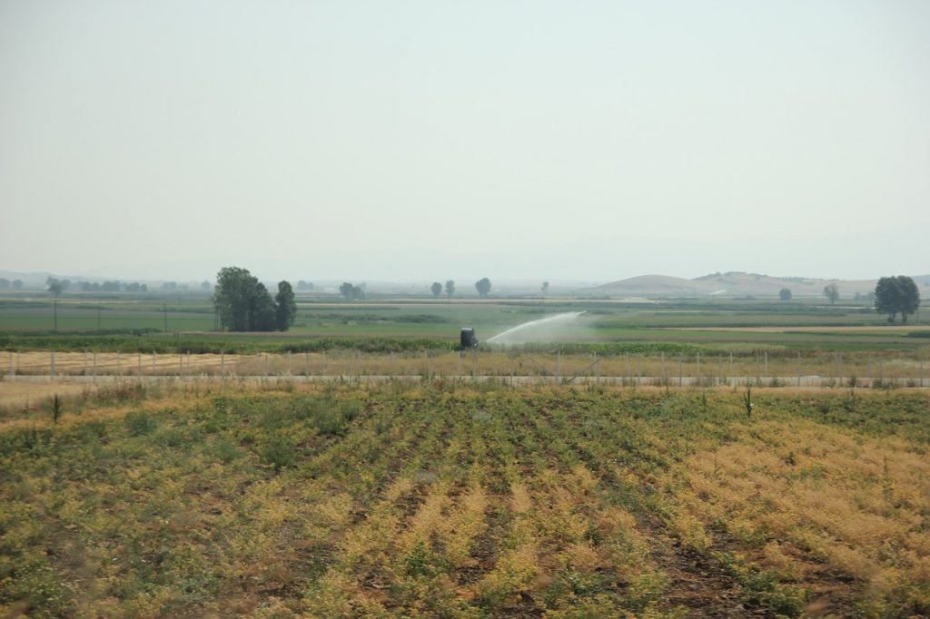 campos para sistemas de riego agricolas
